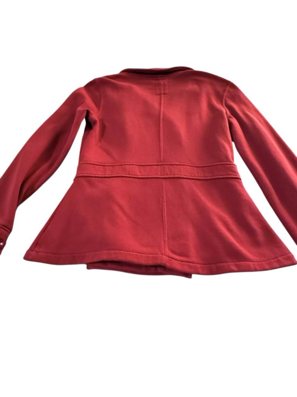 Roxy Fleece Jacket Women's M Button Up Double-Breasted Red Vintage Y2K Cozycore - Picture 2 of 16